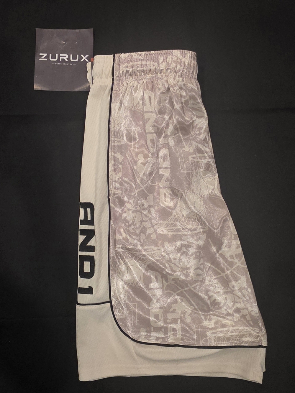 AND1 Men’s Light Gray Athletic Shorts